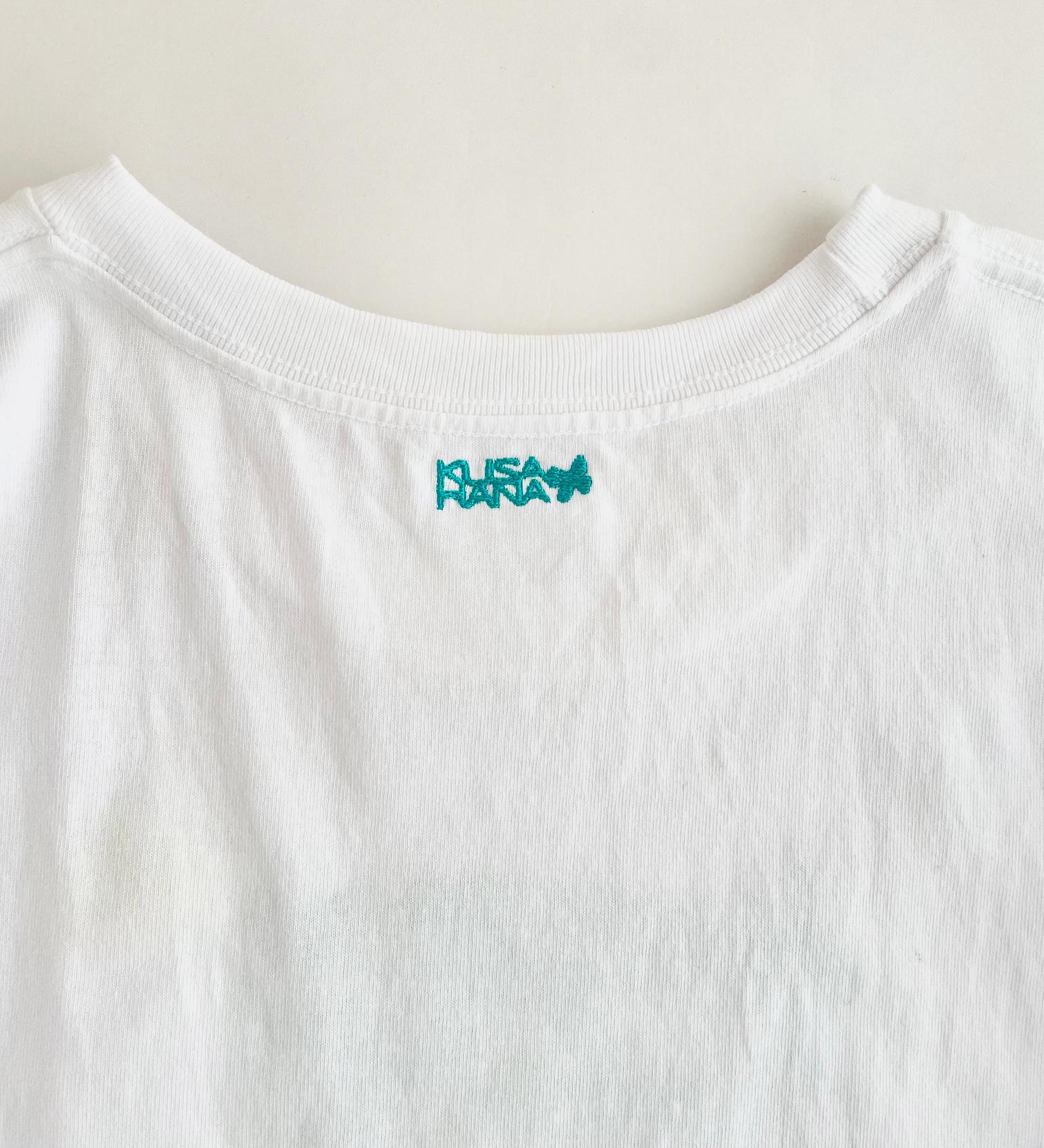 ヤエムグラ　草花元気な刺繍Tシャツ　ボタニカル　ビッグシルエットあり　 | 4枚目